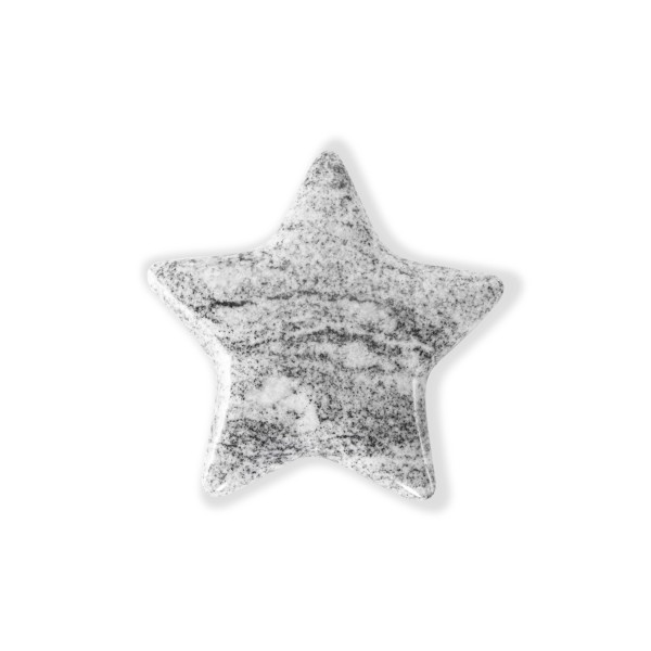 Étoile - Décor funéraire en granit poli, personnalisable - Sansone Origine