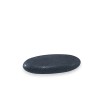 Galet souvenir en granit noir semi‑poli - Ornement à graver - Sansone Origine