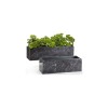 Jardinières collées à angles droits en granit - Sansone Origine