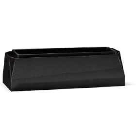 Jardinière massive en granit - Simple chanfrein -Pour fleurir- Sansone Origine