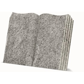 Plaque funéraire - Livre en granit - Sans socle - Sansone Origine