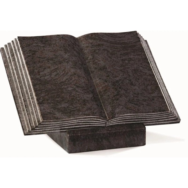 Plaque funéraire haut de gamme - Livre en granit - Sansone Origine