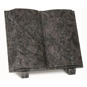Plaque funéraire haut de gamme - Livre ouvert en granit - Sansone Origine