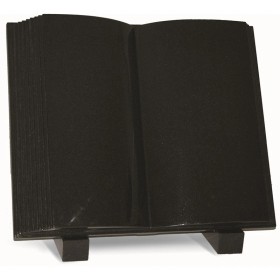 Plaque funéraire haut de gamme - Livre ouvert en granit - Sansone Origine