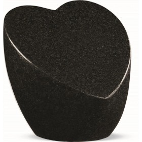 Porte-souvenir funéraire en granit - Forme cœur - Sansone Origine