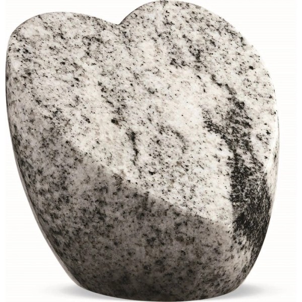 Porte-souvenir funéraire en granit - Forme cœur - Sansone Origine