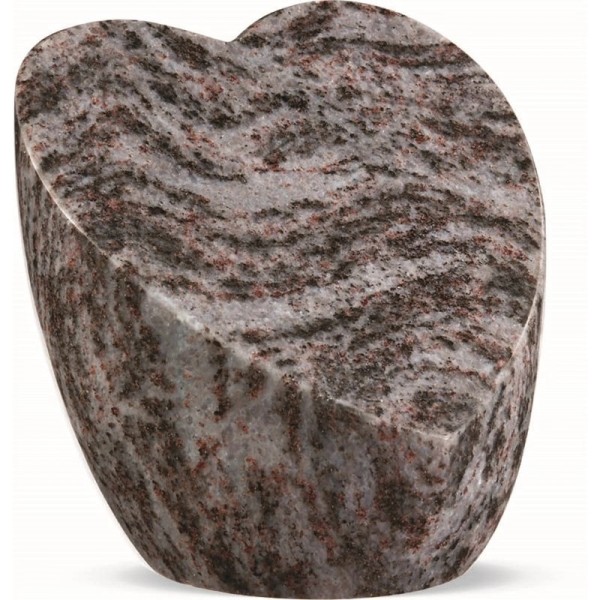 Porte-souvenir funéraire en granit - Forme cœur - Sansone Origine