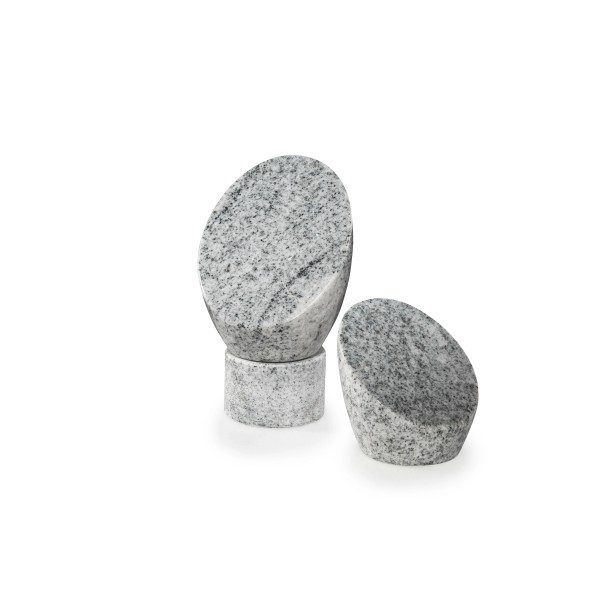 Porte-souvenir funéraire en granit – Forme ovale - Sansone Origine
