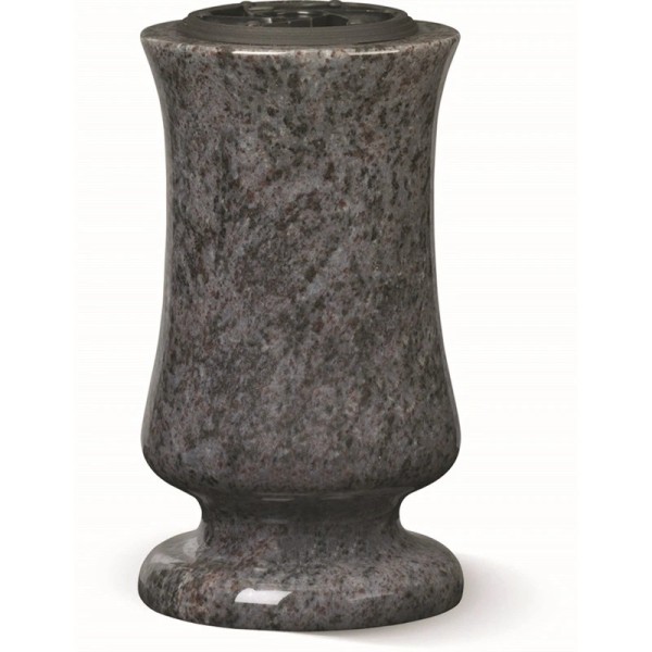 Vase funéraire en granit – Avec godet et forme bouquet –Sansone Origine