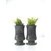 Vase funéraire en granit – Avec godet et forme bouquet –Sansone Origine