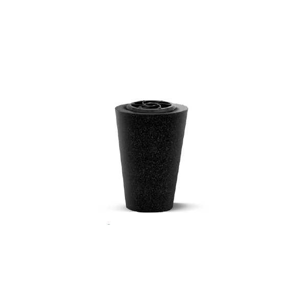 Vase tourné en granit - Sansone Origine