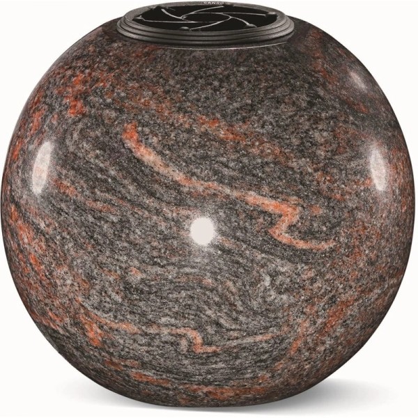 Vase en granit - Forme sphérique - Sansone Origine