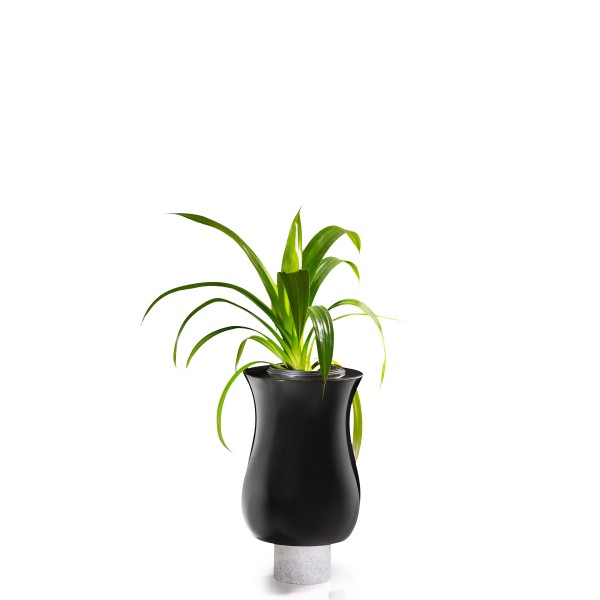 Vase tourné en granit  - Sansone Origine