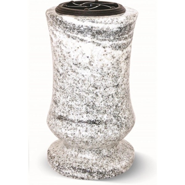 Vase tourné en granit - Sansone Origine