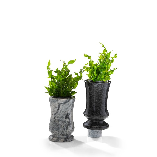 Vase tourné en granit - Sansone Origine