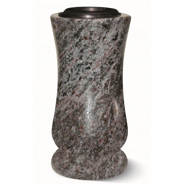 Vase tourné en granit  - Sansone Origine