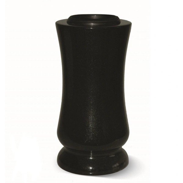 Vase tourné en granit  - Sansone Origine