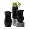 Vase tourné en granit - Simplicité et élégance - Sansone Origine