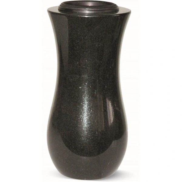 Vase tourné en granit - Simplicité et élégance - Sansone Origine