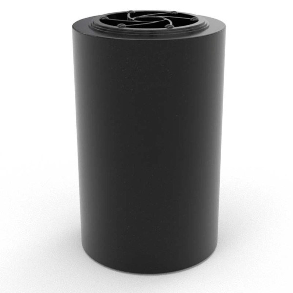 Vase tourné en granit - Cylindrique - Sansone Origine