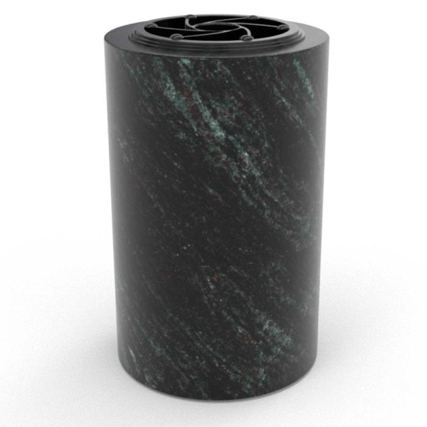 Vase tourné en granit - Cylindrique - Sansone Origine