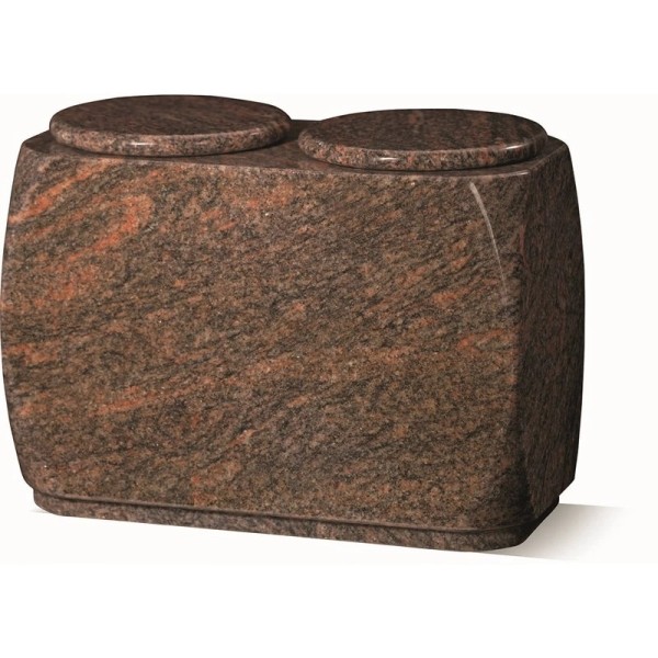 Urne double en granit - Contemporaine & hommage à deux - Sansone Origine