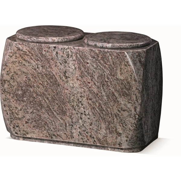 Urne double en granit - Contemporaine & hommage à deux - Sansone Origine