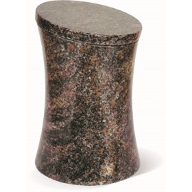 Urne tournée en granit - Forme Bambou - Sansone Origine