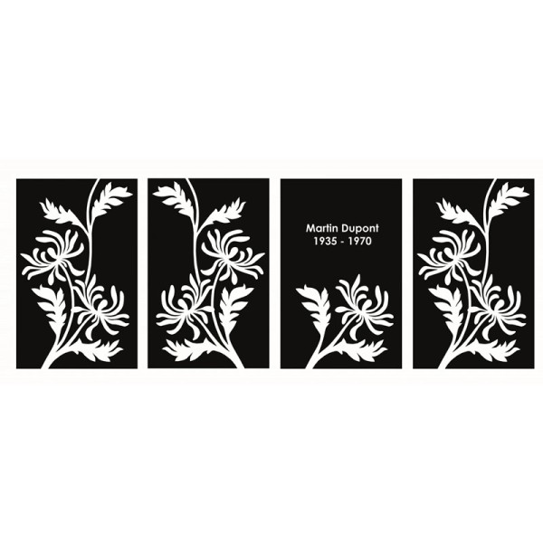 Urne en granit - Avec motif - Sansone Origine