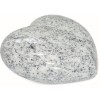 Cœur funéraire bombé en granit - Décor poli personnalisable - Sansone Origine