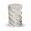 Urne tournée en granit - Forme spirale - Sansone Origine