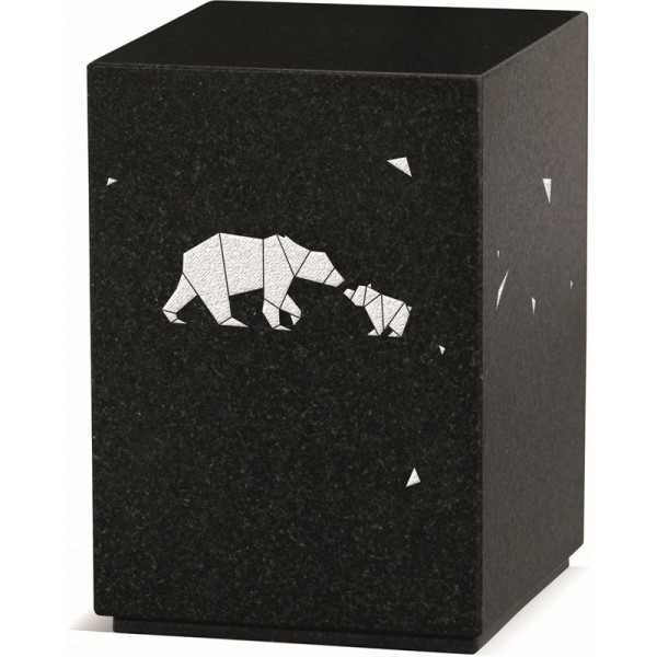 Mini urne en granit -  Avec motif - Sansone Origine