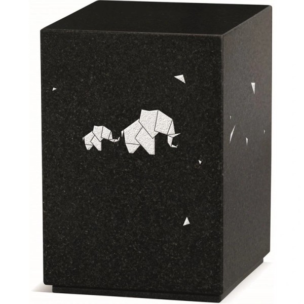 Mini urne en granit -  Avec motif - Sansone Origine
