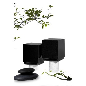 Mini urne en granit -  Avec motif - Sansone Origine