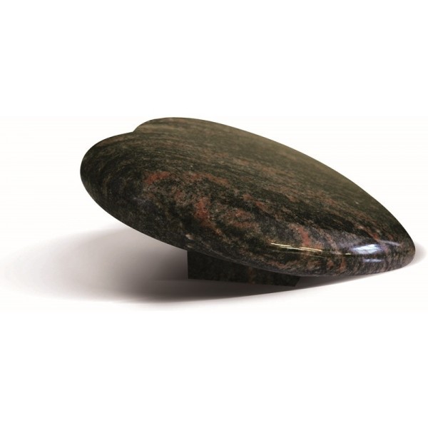 Cœur en granit - Décor inclinable personnalisable avec socle - Sansone Origine