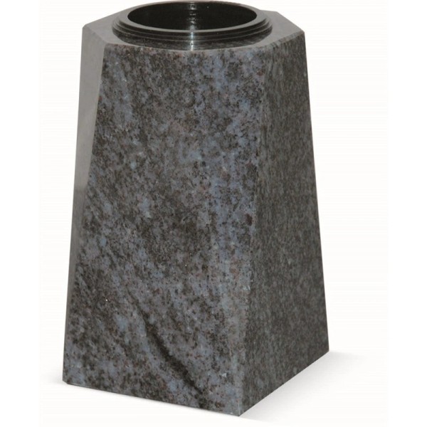 Vase en granit - Modèle carré à simple chanfrein - Sansone Origine