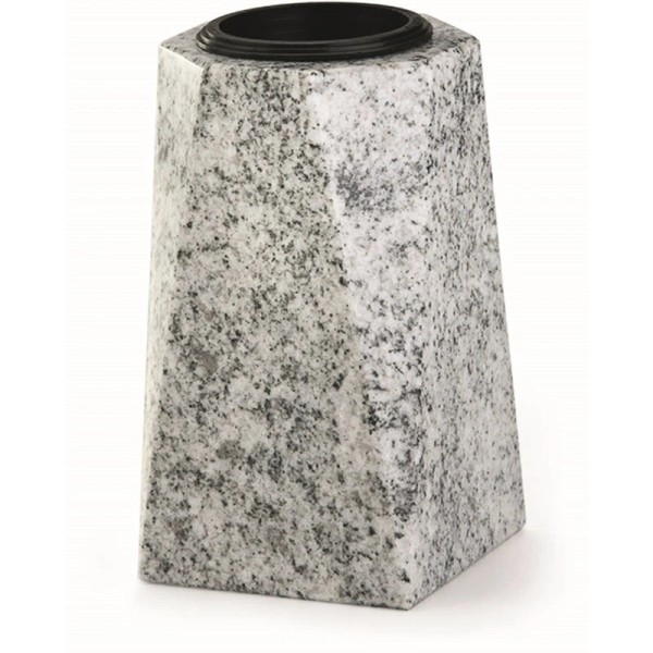 Vase en granit - Modèle carré à simple chanfrein - Sansone Origine