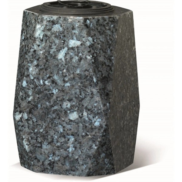 Vase en granit - Modèle carré à double chanfrein - Sansone Origine