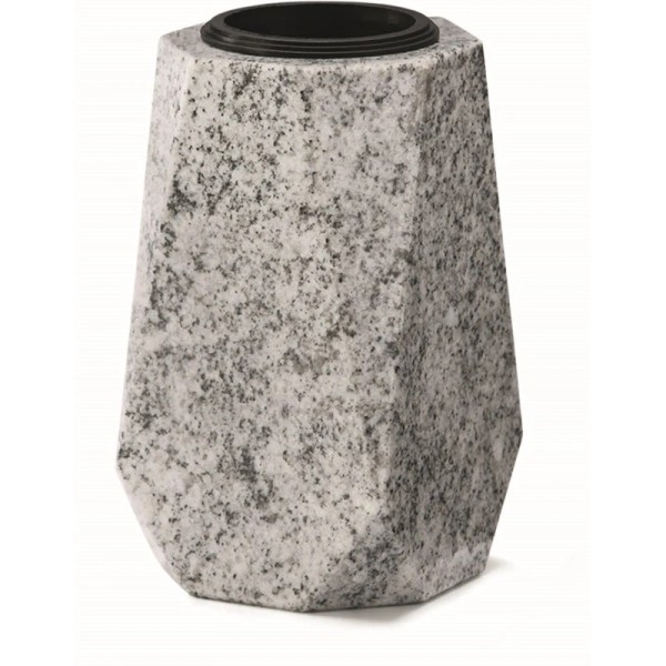 Vase en granit - Modèle carré à double chanfrein - Sansone Origine