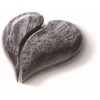Cœur Dyade COD3006 - Décor funéraire en granit taillé main - Sansone Origine