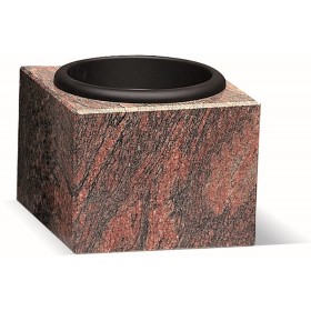 Cache-pot CP00 – Ornement floral en granit - Sansone Origine