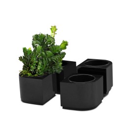 Cache-pot monolithe massif  en granit -  Sansone Origine