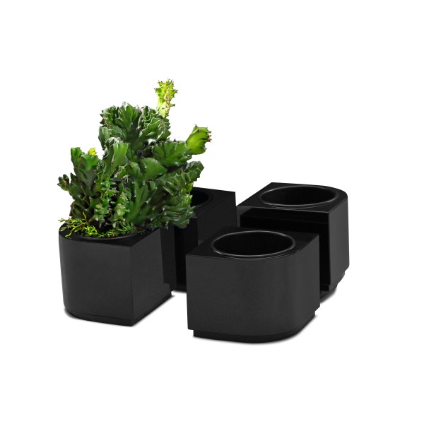 Cache-pot monolithe massif  en granit -  Sansone Origine