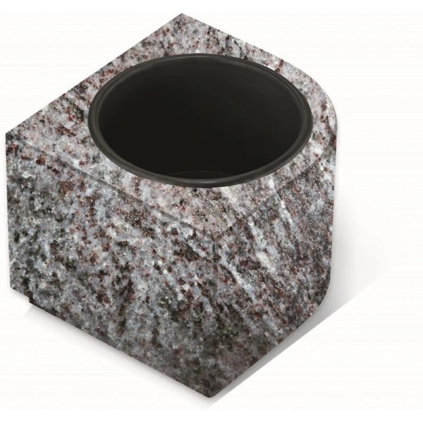 Cache-pot monolithe massif  en granit -  Sansone Origine