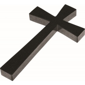 Croix monolithe – Décor funéraire moderne en granit poli - Sansone Origine