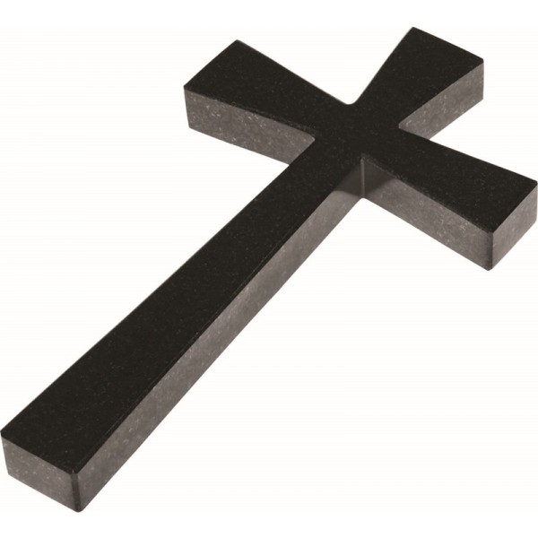 Croix monolithe – Décor funéraire moderne en granit poli - Sansone Origine