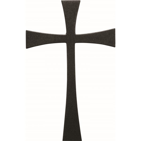 Croix monolithe – Décor funéraire moderne en granit poli - Sansone Origine