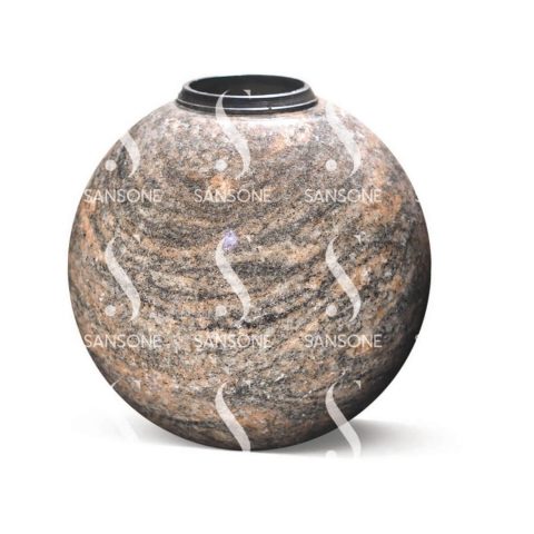 T5-13 - Vase boule en granit