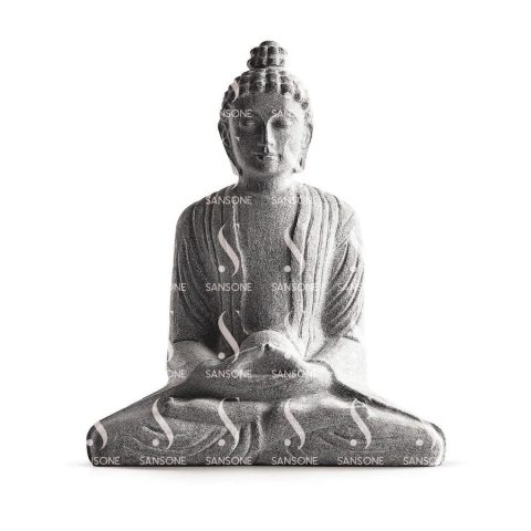 BU0130 Bouddha en Granit Monolithe sculpté Sansone